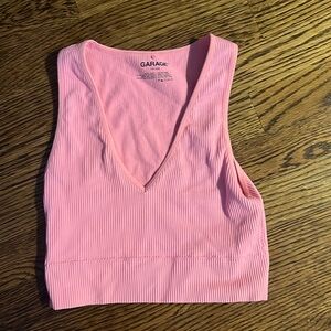 Garage crop top, xs, bright pink